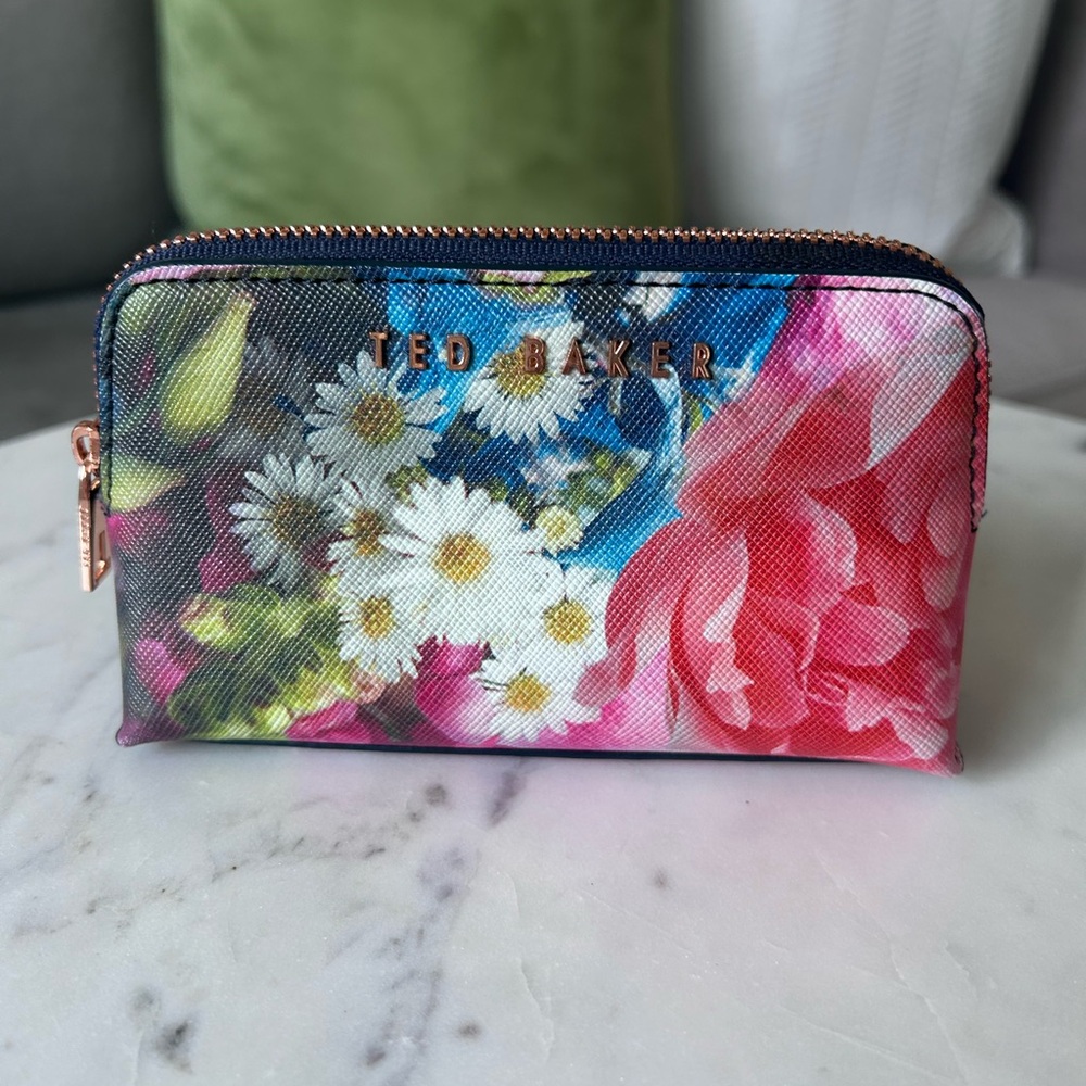 Ted Baker Floral Cosmetic Bag - Pink, Blue, Green